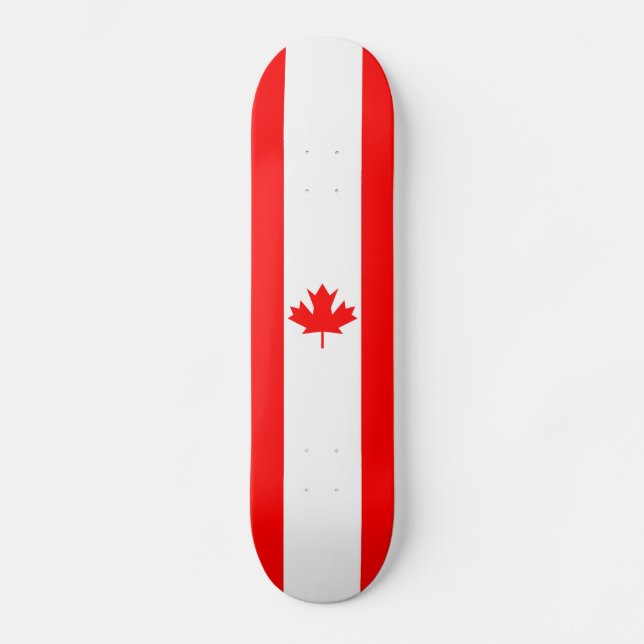 Bandera de Canadá - Skateboard (Anverso)