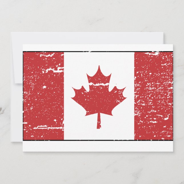 Bandera de Canadá vintage (Anverso)