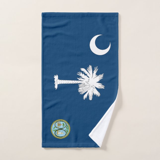 Bandera de Carolina del Sur (Toalla de mano)