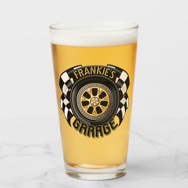 Bandera de Carreras personalizado Calor Masculino  (Anverso (lleno))