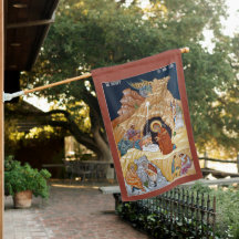 Bandera de casa resistente a la intemperie del ico