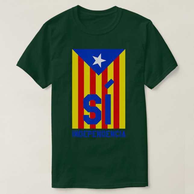 Bandera de Cataluña Camisa Cataluña Independencia  (Diseño del anverso)