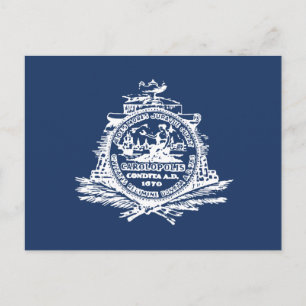 Bandera de Charleston, postal de Carolina del Sur