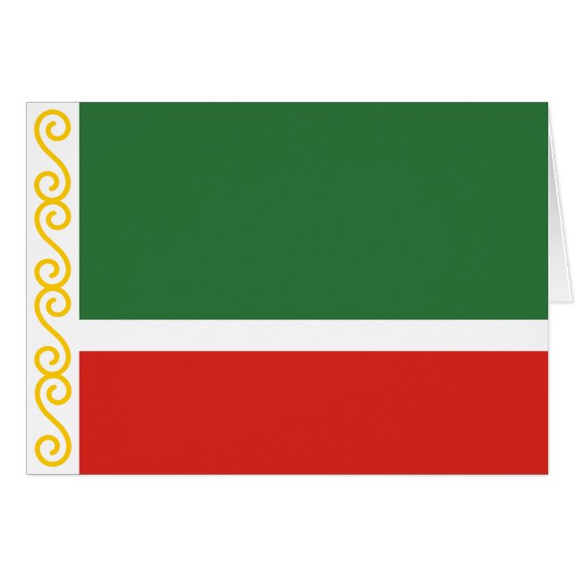 Bandera de Chechnya (Anverso (Horizontal))