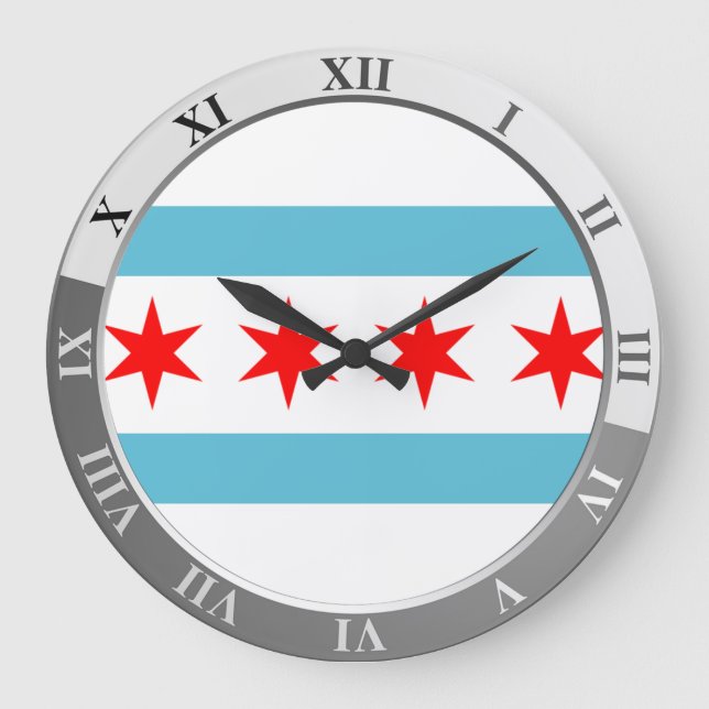 Bandera de Chicago Gran Reloj (Anverso)