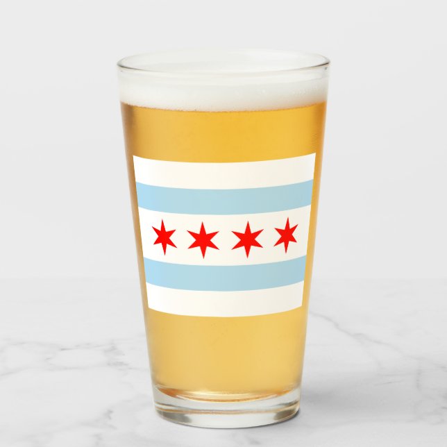 Bandera de Chicago (Illinois) (Anverso (lleno))