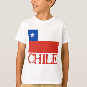 Bandera de Chile con las camisetas conocidas de