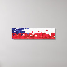 Bandera de Chile, lienzo de arte simple de colores