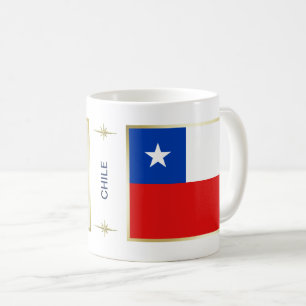 Bandera de Chile + Taza del mapa