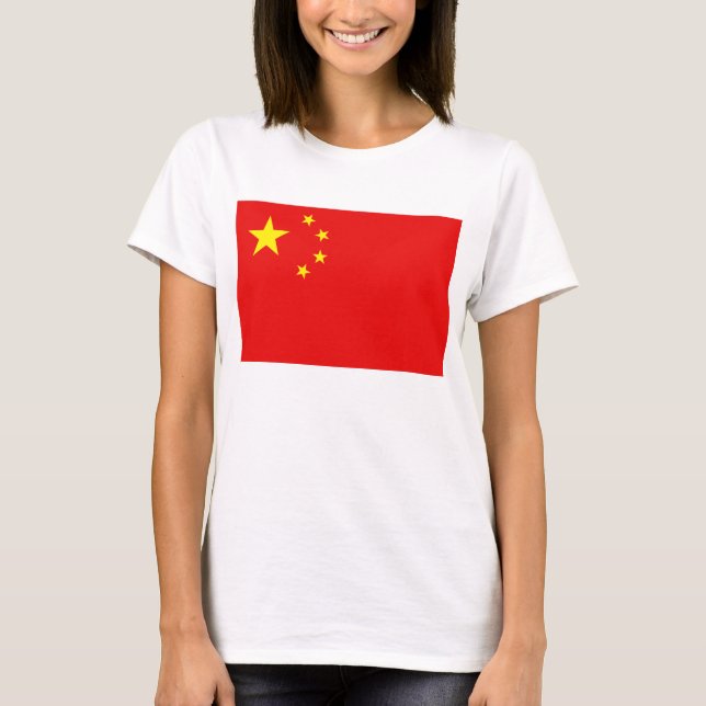 Bandera de China x Mapa de camiseta (Anverso)