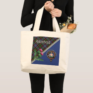 Bandera de clan Aikenhead y bolsa de tocador grand