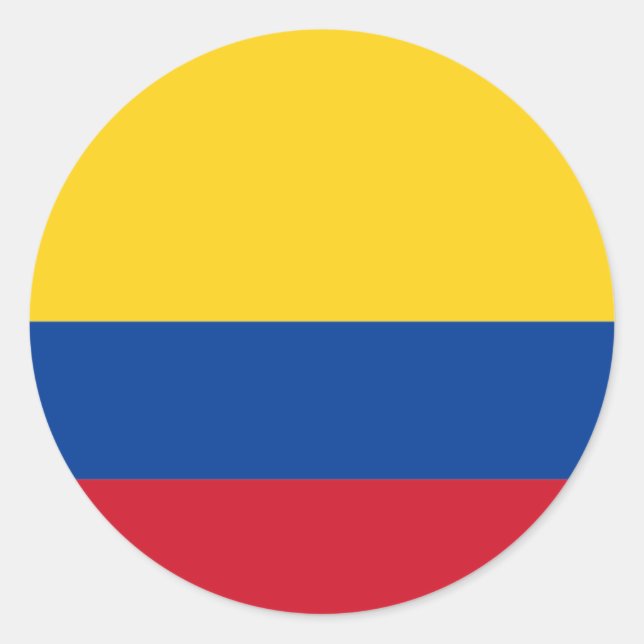 Bandera de Colombia Pegatina (Anverso)