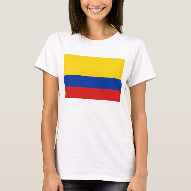 Bandera de Colombia x Mapa camiseta (Anverso)