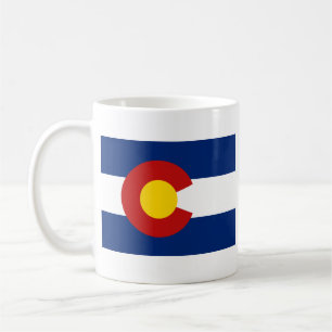 Bandera de Coloradan + Taza del mapa