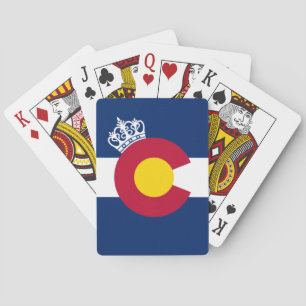 Bandera de Colorado: cartas de juego de la corona