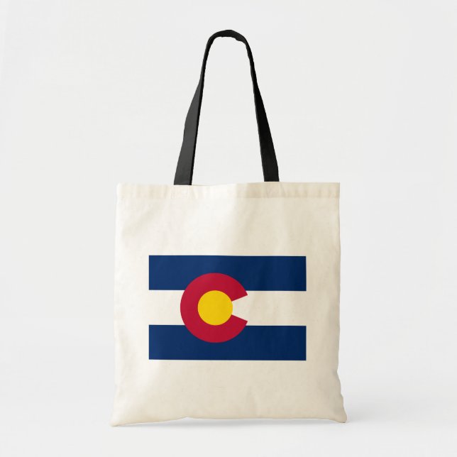 Bandera de Colorado Mini Bolsa de Tote (Frente)