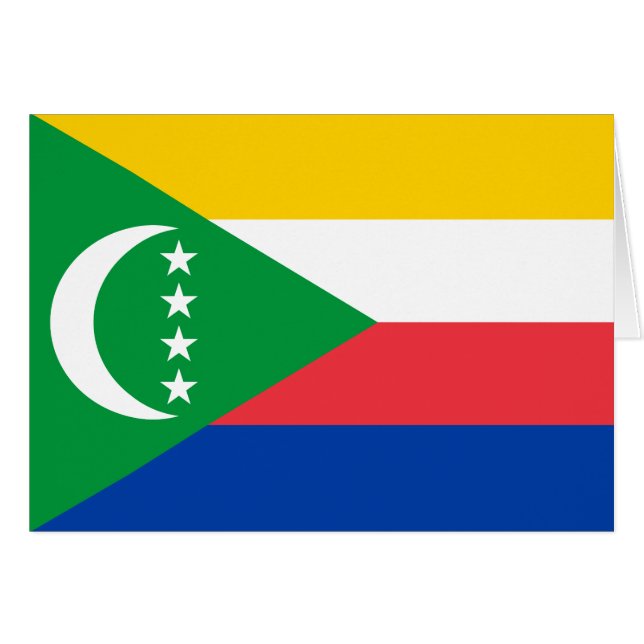 Bandera de Comoras (Anverso (Horizontal))