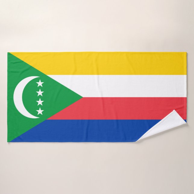 Bandera de Comoras (Toalla de baño)