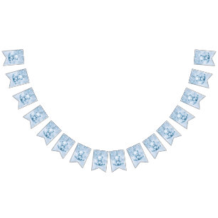 Bandera de conejo de oso azul