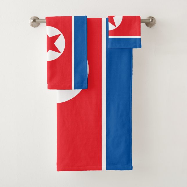 Bandera de Corea del Norte (In situ)
