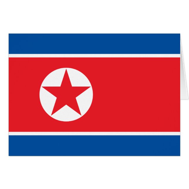 Bandera de Corea del Norte (Anverso (Horizontal))