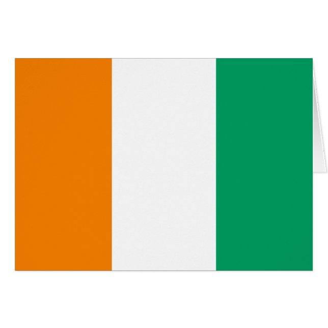 Bandera de Costa de Marfil - d'Ivoire de Drapeau (Anverso (Horizontal))