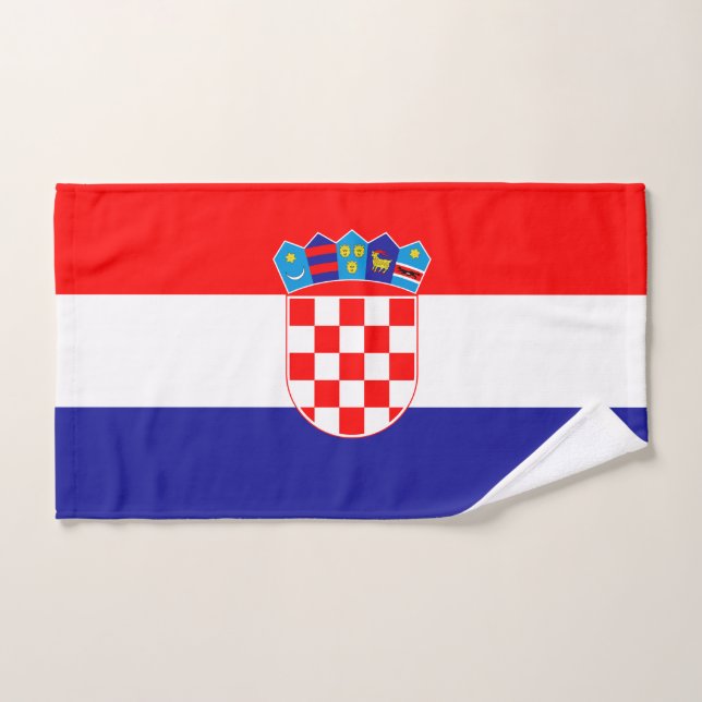Bandera de Croacia (Toalla de mano)