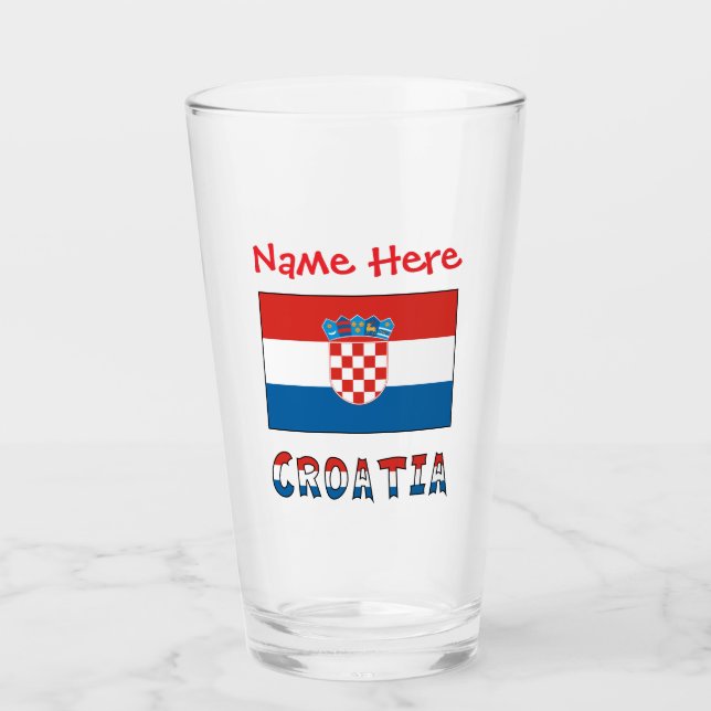 Bandera de Croacia Personalizada  (Anverso)
