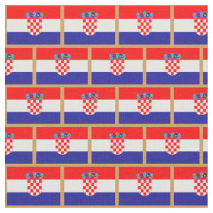 Bandera de Croacia y tela de moda/deportes de Croa