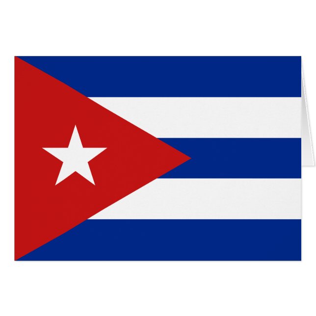 Bandera de Cuba (Anverso (Horizontal))