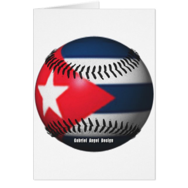 Bandera de Cuba en el Béisbol (Frente)