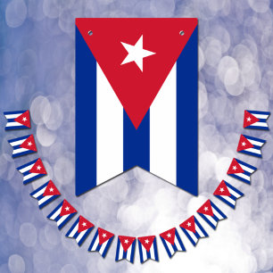 Bandera de Cuba y banderas cubanas para fiestas /