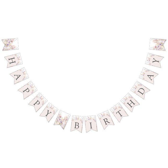 Bandera de cumpleaños 'Nuestra Pequeña Flor Silves (Todo)