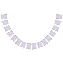 Bandera de cumpleaños Pennant Pastel Fairytale