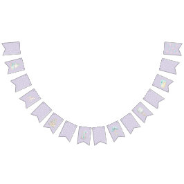 Bandera de cumpleaños Pennant Pastel Fairytale