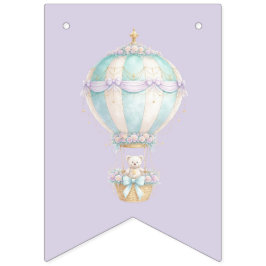 Bandera de cumpleaños Pennant Pastel Fairytale