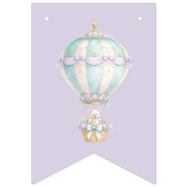 Bandera de cumpleaños Pennant Pastel Fairytale (Decimosegunda bandera)