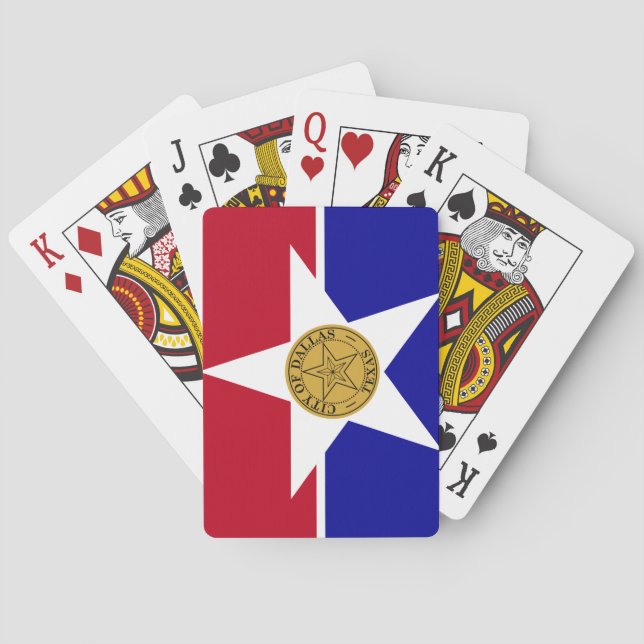Bandera de Dallas, Cartas Jugadoras de Texas (Reverso)