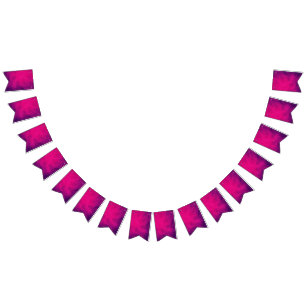 Bandera de decoración de fiesta púrpura magenta - 