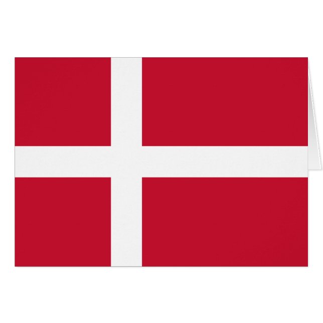 Bandera de Dinamarca (Anverso (Horizontal))