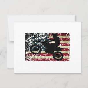 Bandera de Dirt Bike Estados Unidos Camiseta Motoc