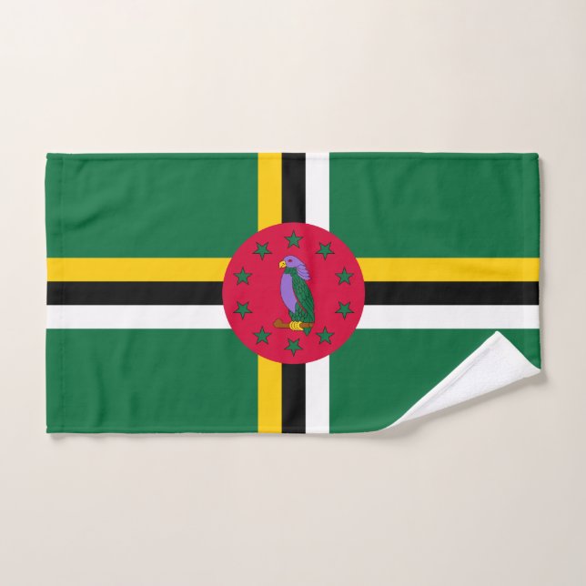 Bandera de Dominica (Toalla de mano)