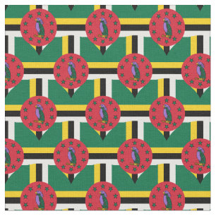 Bandera de Dominica y tela de moda de Dominica
