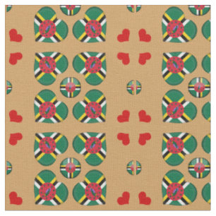 Bandera de Dominica y tela de modas de Dominica
