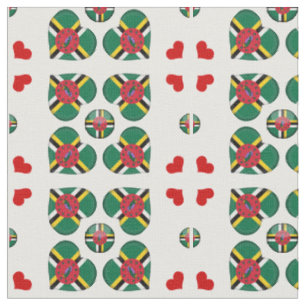 Bandera de Dominica y tela de modas de Dominica