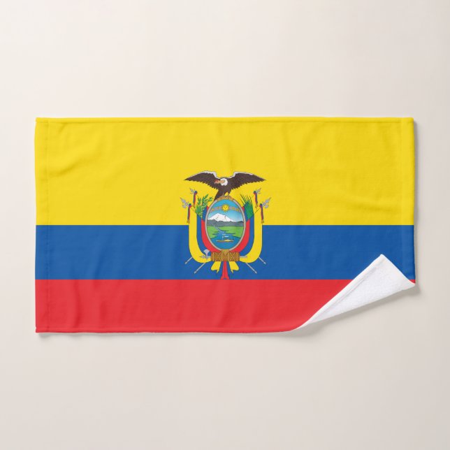 Bandera de Ecuador (Toalla de mano)
