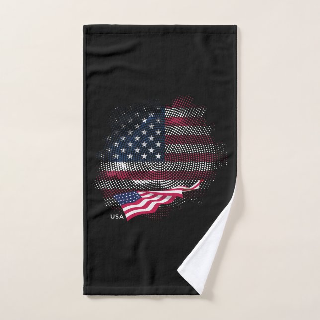 bandera de EE. UU. (Toalla de mano)
