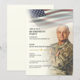 Bandera de EE. UU. | Invitación de Foto Personaliz