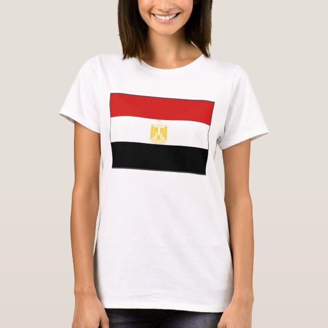 Bandera de Egipto x Mapa camiseta (Anverso)