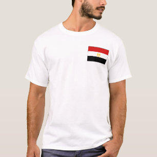 Bandera de Egipto y camiseta de mapa
